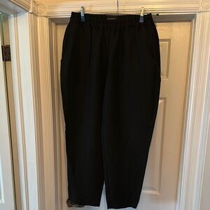 Women’s Adeptt Handmade Black 100% Linen Beach Summer Pants Size XXL NWOT